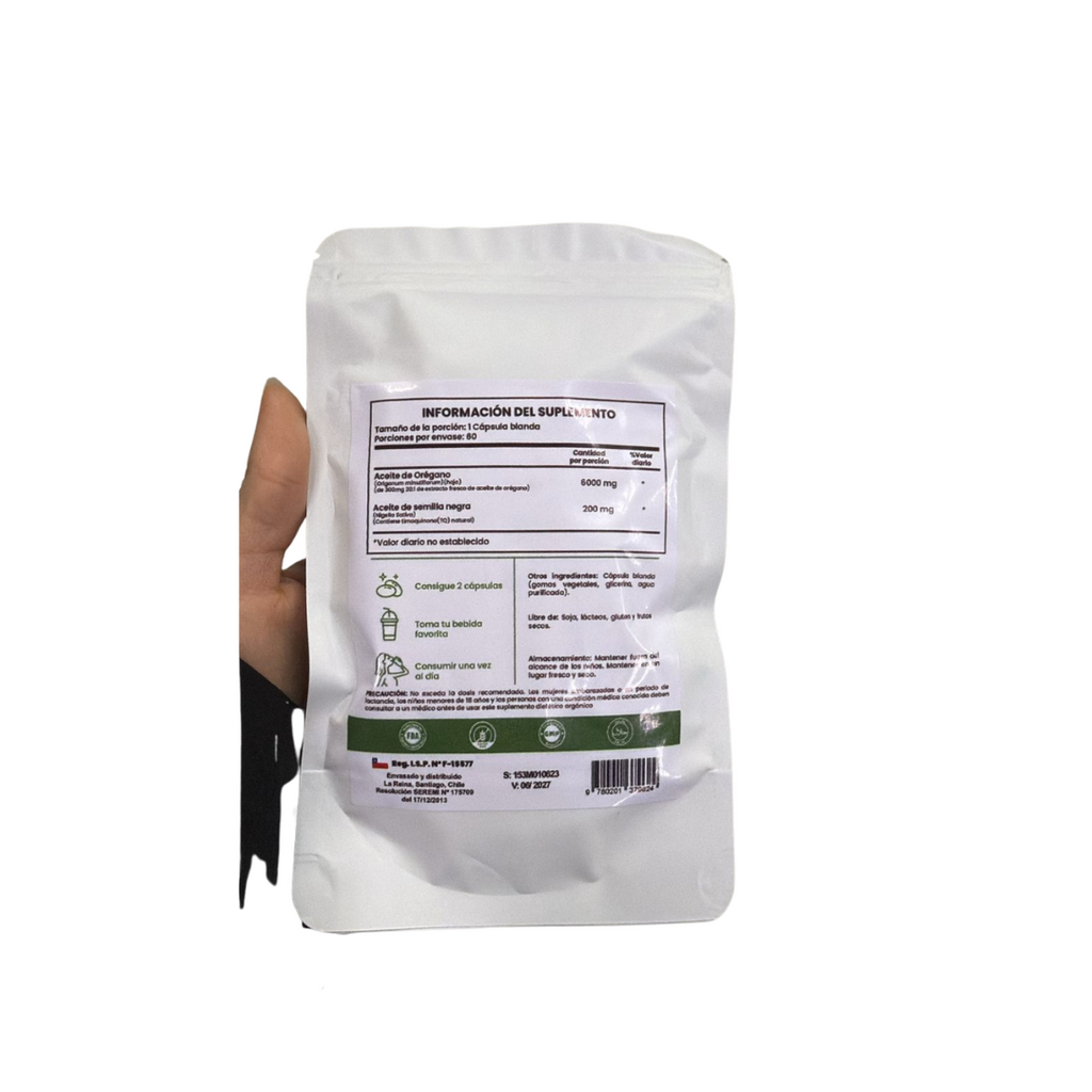 Aceite De Orégano 6000 Mg 60 capsulas